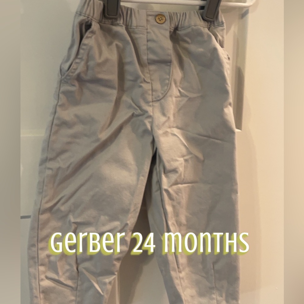 Gerber 24 months. Washed never worn
